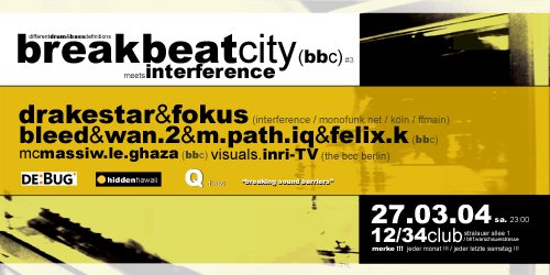 Breakbeatcity #3 meets Interference