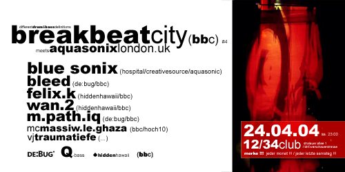 Breakbeatcity #4 — Blue Sonix (Aquasonic)