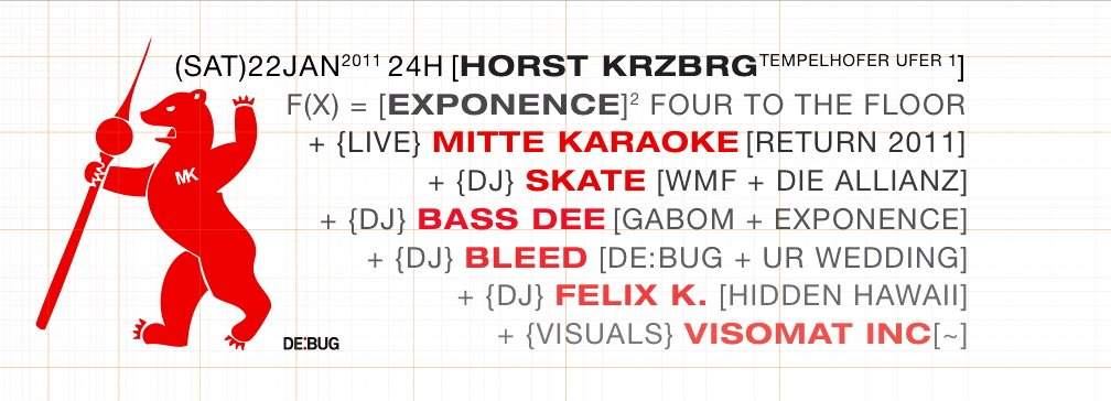 Exponence vs Mitte Karaoke · Horst Krzbrg — cover