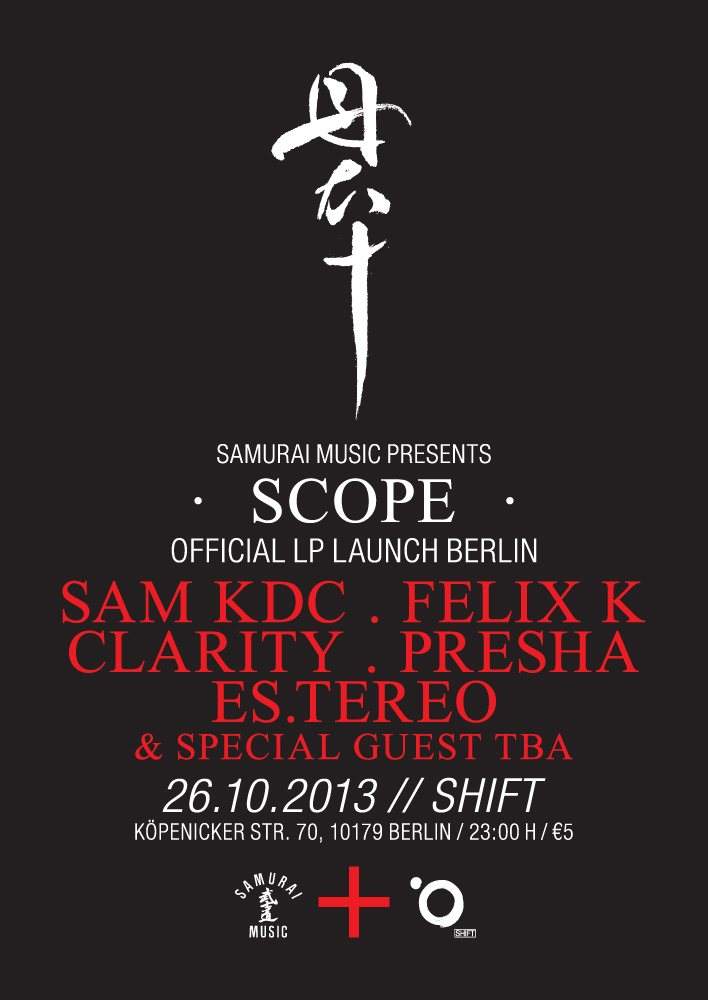 Samurai Music: 'Scope' LP Launch · OHM — cover
