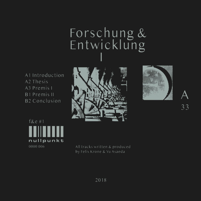 Record sleeve of Forschung & Entwicklung I by F&E (Felix K and Ena) on Nullpunkt